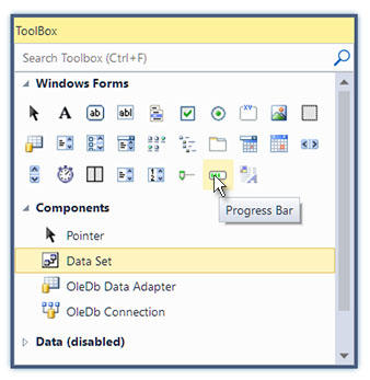 Visual Studio 2005-2022-style toolbox: