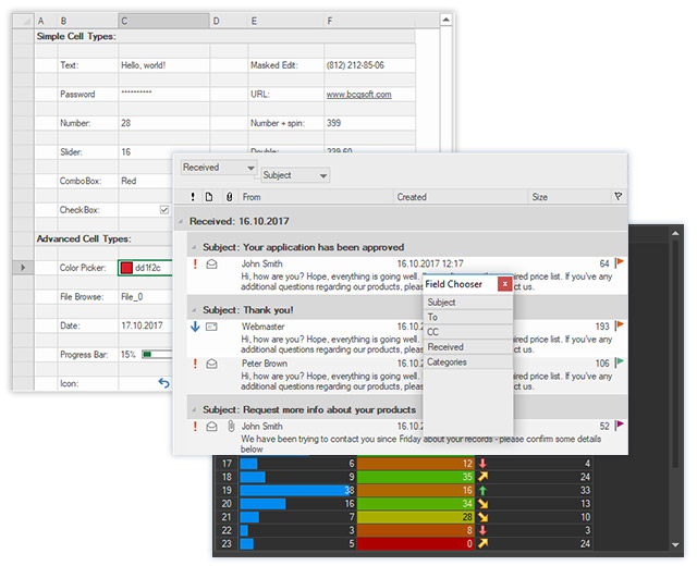 General Grid Features