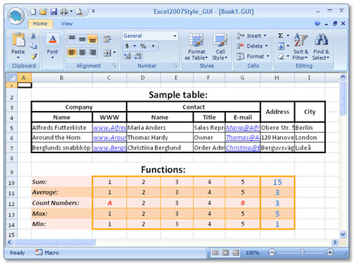 General Grid Features